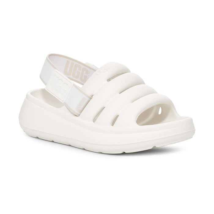 UGG Unisex-Child Sport Yeah Sandal, White, 2 Little Kid