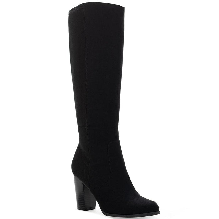 Style & Co. Womens Addyy Leather Tall Knee-High Boots Black 9 Medium (B,M)