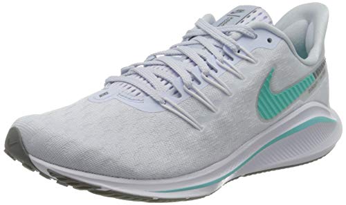 Nike Women's Vomero 14 Running Shoe, Football Gray Aurora Green White, US 8.5