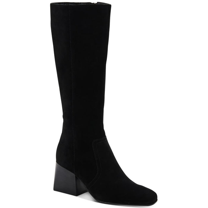 AQUA COLLEGE Women's Tori Knee-High Boots, Black, 6