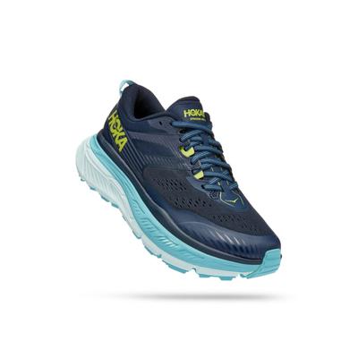 HOKA Women's Stinson 6 All-Terrain Running Shoes, Outer Space/Blue Glass, 6