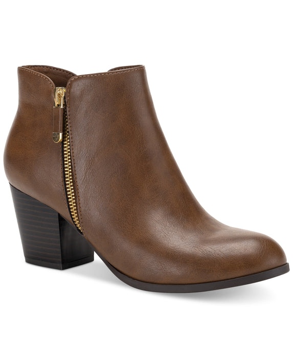 Style & Co. Womens Masrinaa Zipper Suede Booties