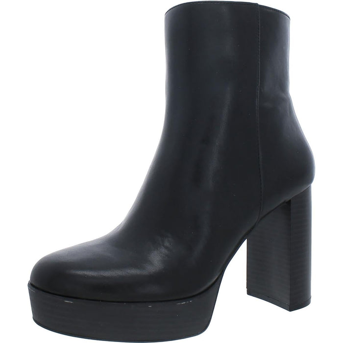 Alfani Womens Galsuenda Platform Boots, Black Smooth, 5 M