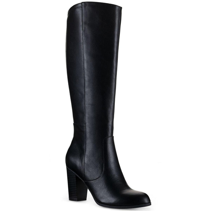 Style & Co. Womens Addyy Leather Tall Knee-High Boots Black 9 Medium (B,M)