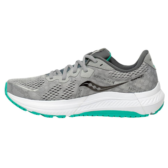 Saucony Women's Omni 20 Running Shoe, Alloy/Jade, 9 Wide