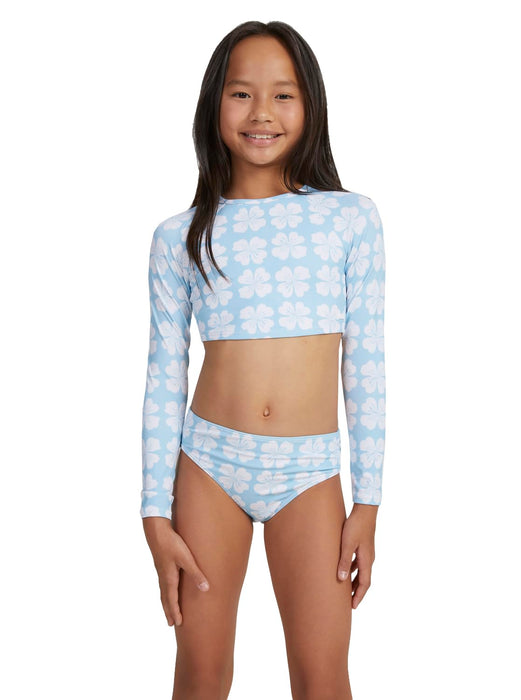Roxy Girls Vacation Memories Cropped Rashguard Big Kid 2XL