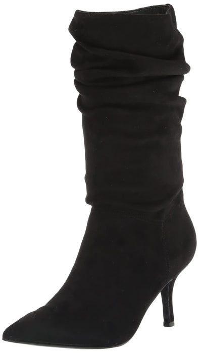 Marc Fisher Women's Manya Fashion Boot, Black Suede, 7