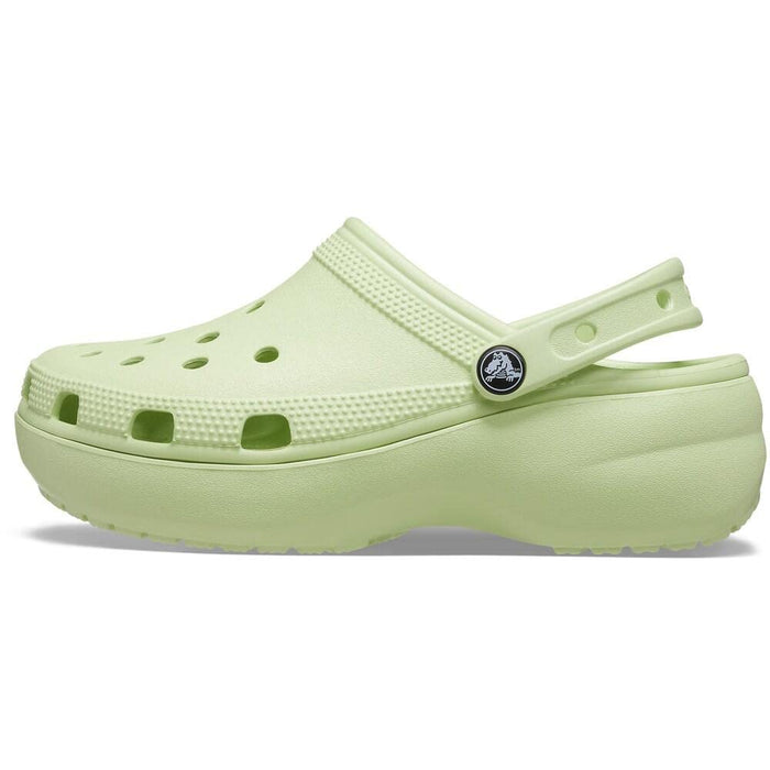 Crocs Women's Classic Platform Clogs, Platform Shoes, Celery, 8 Women