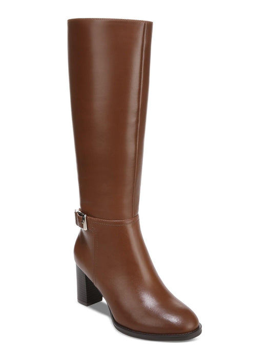 Giani Bernini Womens Lennoxx Leather Tall Knee-High Boots Tan 5.5 Medium (B,M)