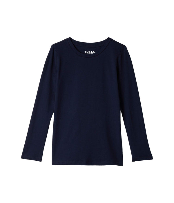 4Kids Essential Pocket Long Sleeve Tee Navy Small