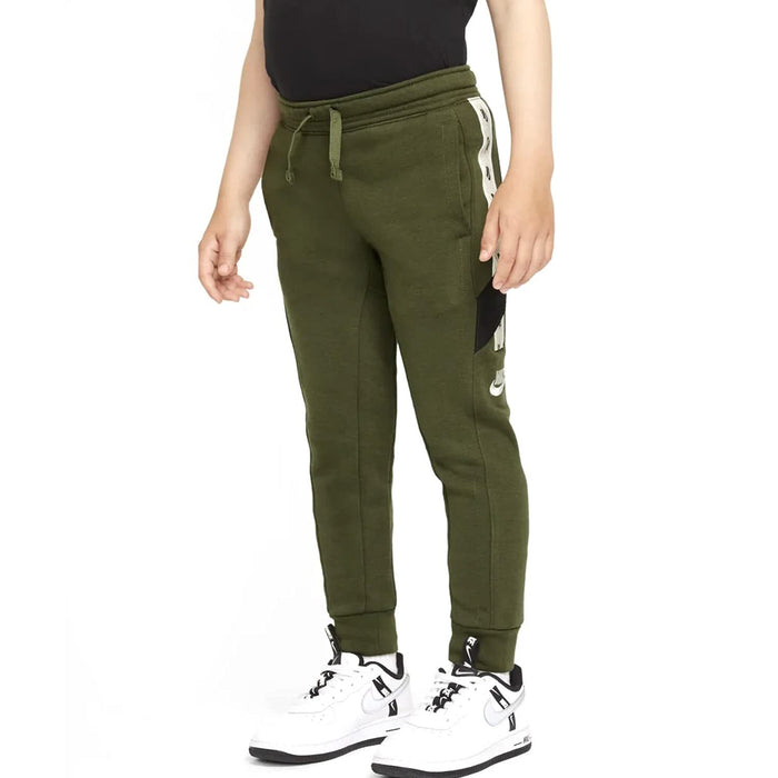 Nike Boys Elevated Trims Pants (Little Kids) Rough Green 4 Little Kid