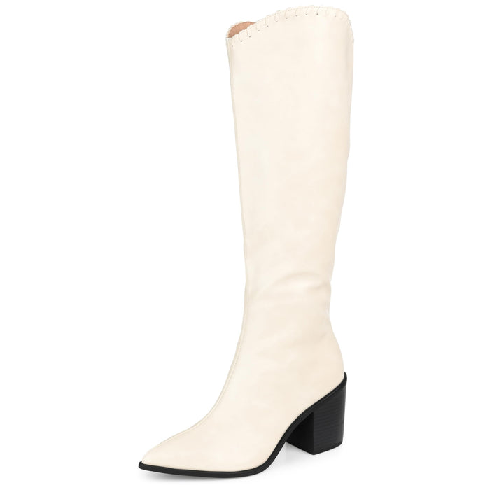 Journee Collection Women's Daria Tru Comfort Foam Stacked Heel Knee High Boots