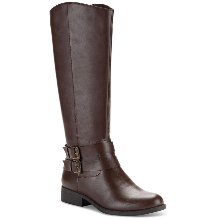 Style & Co. Womens' Maliaa Buckled Zipper Knee-High Boots