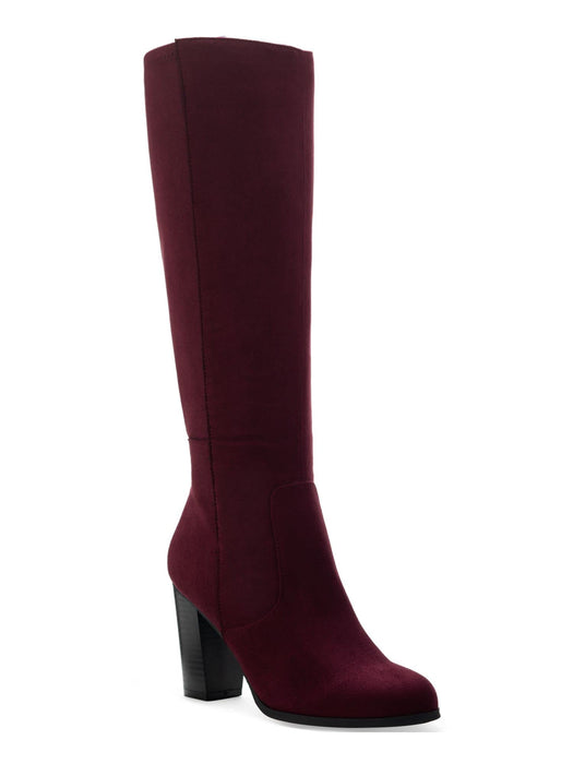 Style & Co. Womens Addyy Leather Tall Knee-High Boots