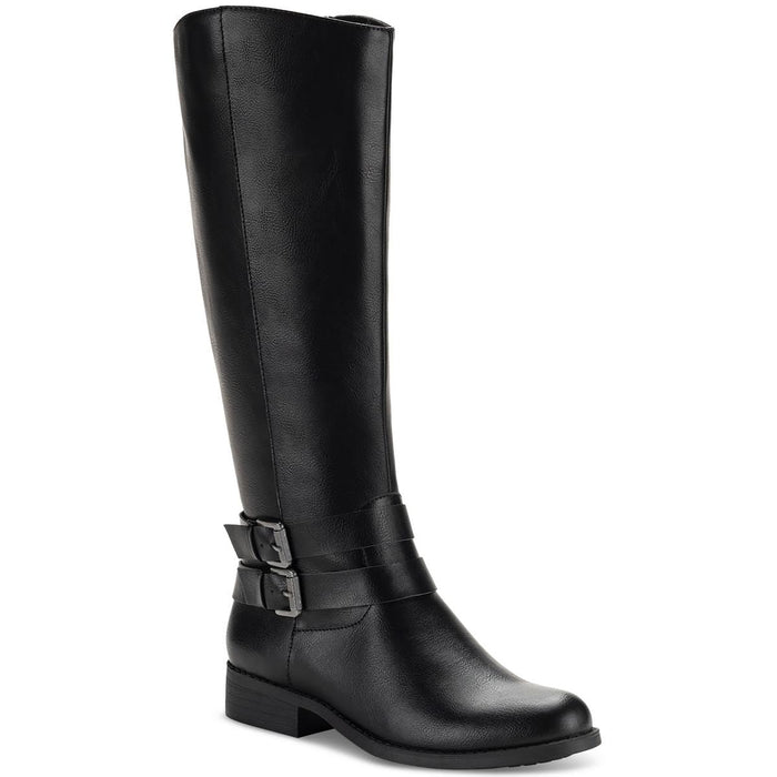 Style & Co. Womens Maliaa Faux Leather Knee-High Boots Black 6 Medium (B,M)