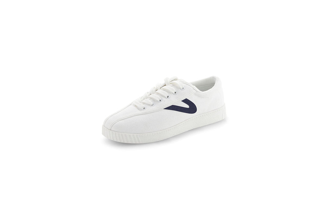 TRETORN Nyliteplus Canvas Sneakers Women's  Casual Tennis Shoes, White/Navy, 10