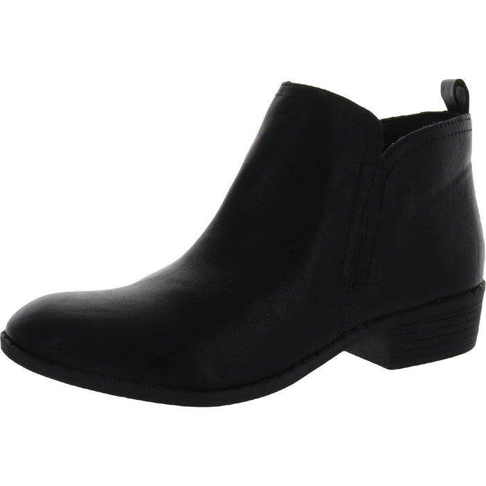 Sun + Stone Womens' Cadee Faux Leather Zipper Ankle Boots