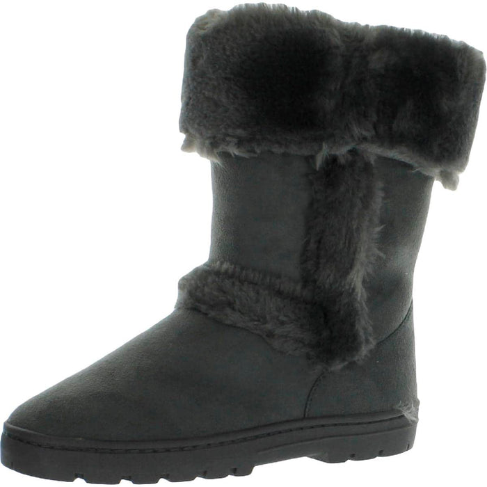 Style & Co. Womens' Witty Suede Faux Fur Casual Boot