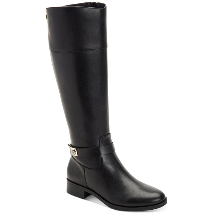 Charter Club Womens Johannes Leather Tall Knee-High Boots Black 7.5 Medium (B,M)