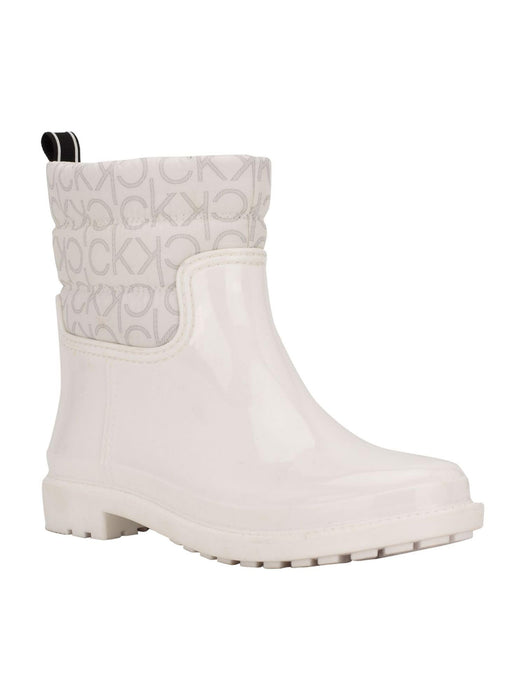 Calvin Klein Women's Sonya Rain Boot, White, 7