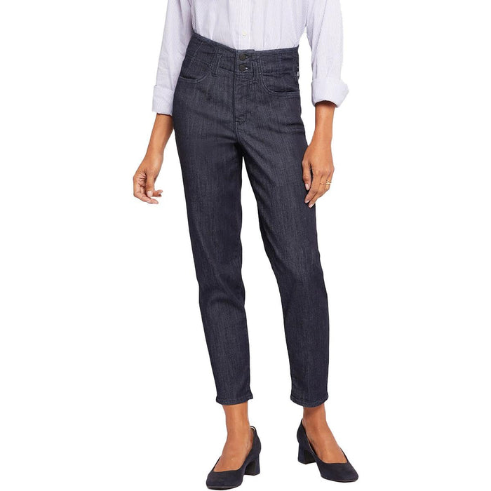 NYDJ Womens Super High Rise Vintage Ankle Jeans Rinse 4