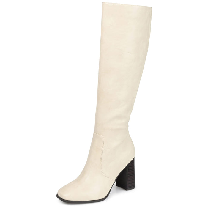 Journee Collection Womens Karima Stacked Heel Riding Boots