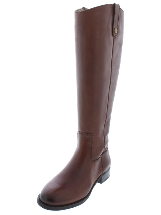 INC Womens Fawne Leather Round Toe Knee Merlot Boots