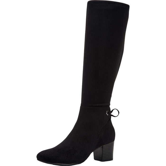 Charter Club Womens Jaccque Faux Suede Mid-Calf Boots Black 6 Medium (B,M)