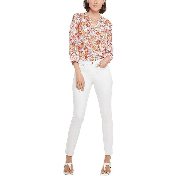 NYDJ Alina Leggings Ankle Raw Hem in Optic White Optic White 2 27