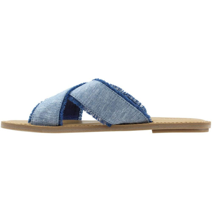 TOMS Womens Viv Fringe Flat Athletic Sandals