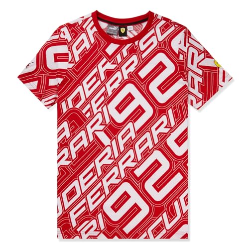 PUMA Ferrari Race All Over Print Tee 2 Rosso Corsa 2XL