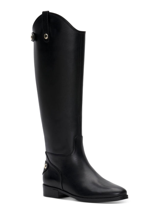 INC Womens Aleah Leather Side Zip Knee-High Boots