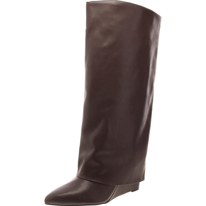 Madden Girl Women's Evander Faux Leather Knee High Boots