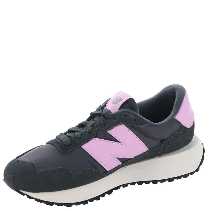 New Balance Women's 237 V1 Classic Sneaker, Blacktop/Lilac Cloud/White, 7