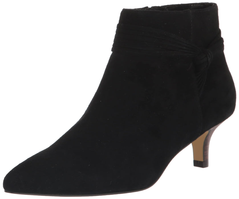 Bella Vita Women's Jani Ankle Boots, Black Suede Leather, 9