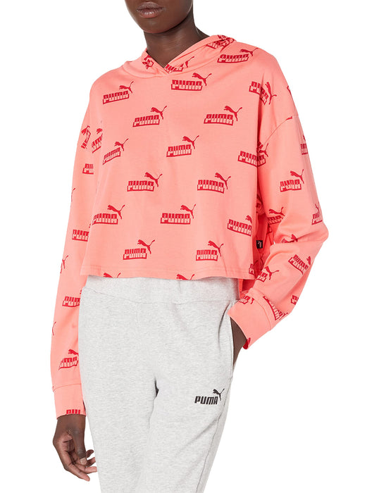 PUMA Amplified Lightweight Hoodie US Georgia Peach LG