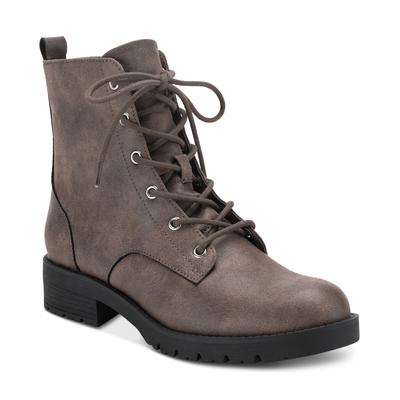 Sun + Stone Frankiee Lace-up Lug Combat Booties