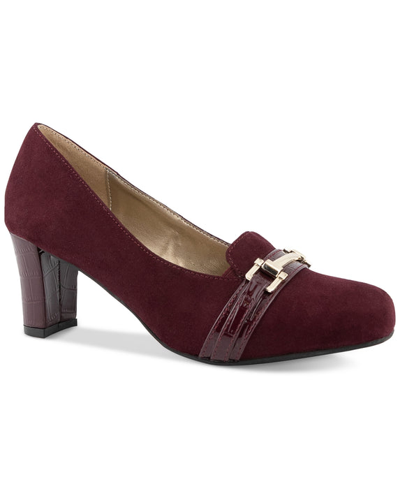 Karen Scott Women's Cushioned Penzey Dress Pumps, Burgundy, 6