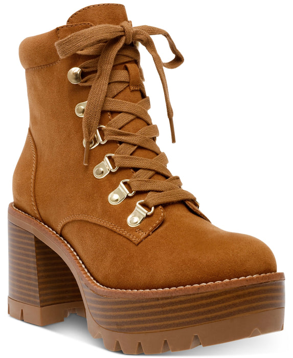 Wild Pair Womens' Maureene Lace-up Booties