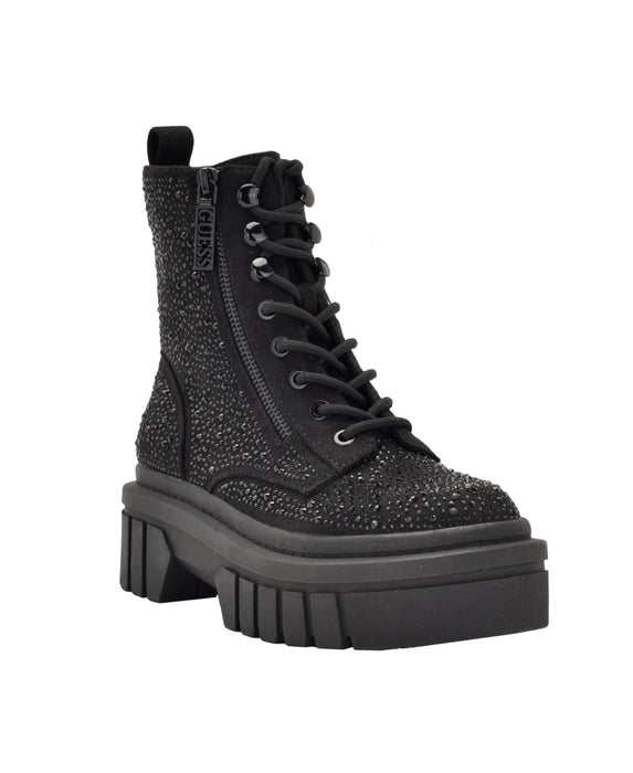 GUESS Women's Ferina Combat Boots