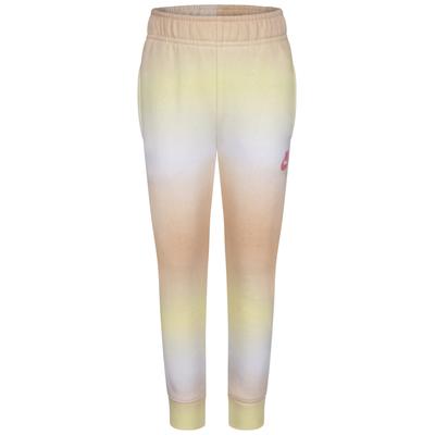 Nike Girls Printed Club Jogger Pants (Toddler/Little Kids) Sesame 5 Little Kid