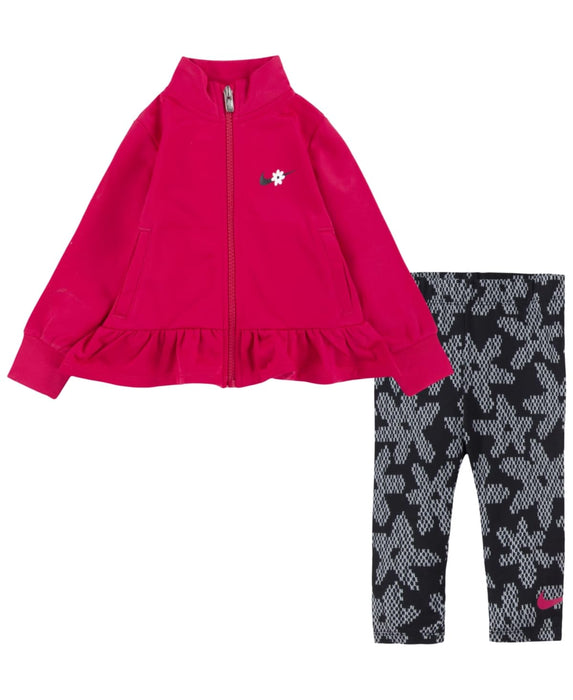 Nike Baby Girls Daisy Track Jacket Leggings Set Black 24 Months