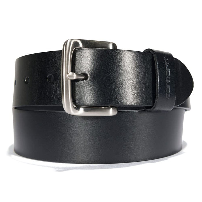 Carhartt Bridle Leather Classic Buckle Belt Black/Nickel Roller Finish 44