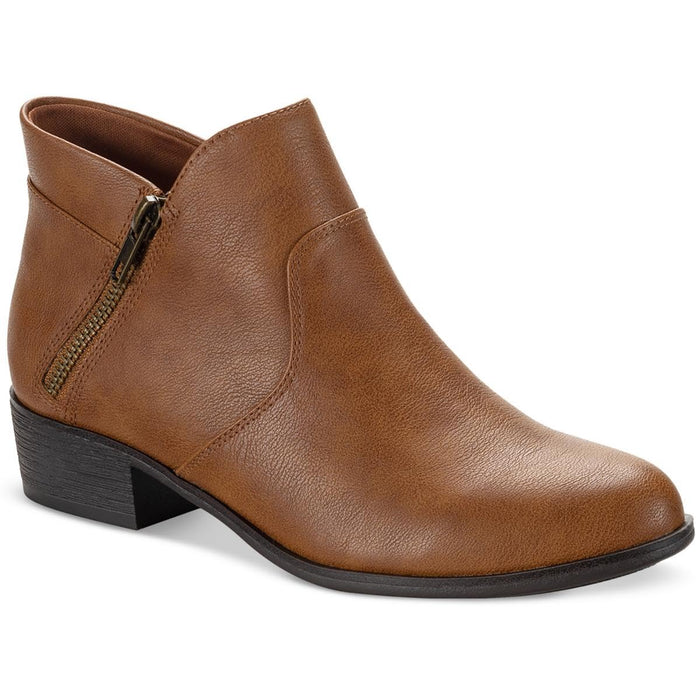 Sun + Stone Women's Adelinee Double Zip Ankle Booties, Created for Macy's - Black Micro