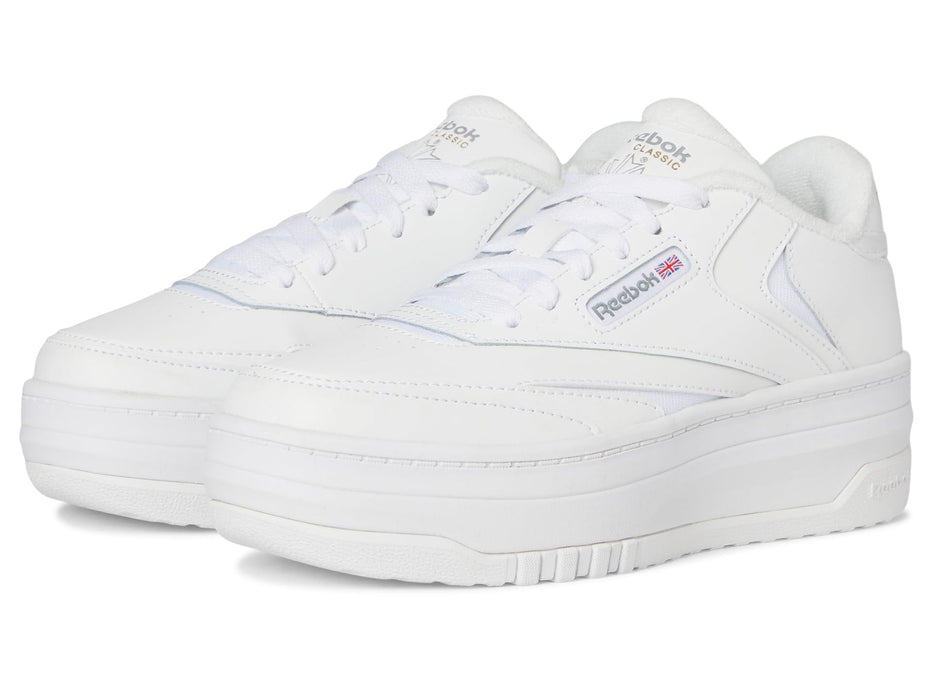 Reebok Club C Extra Kids' Sneakers, Footwear White/Footwear White/Pure Grey 3, 5 Big Kid