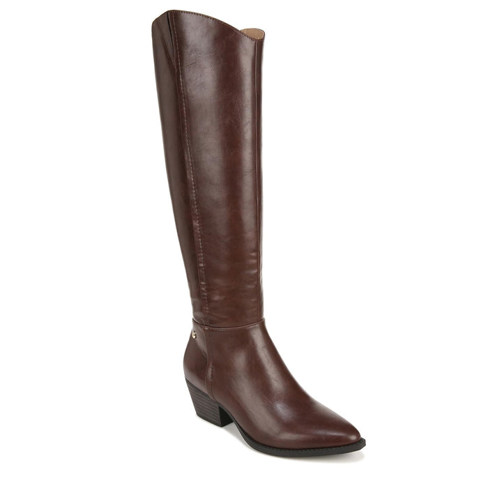 LifeStride Women's Reese High Shaft Boots, Brown Faux Leather, 6.5 Wide