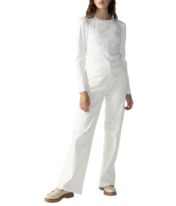 Sanctuary Puff Sleeve Tee Cr me LG (US 10-12)
