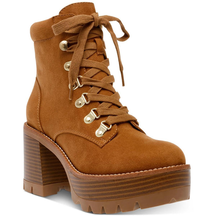 Wild Pair Womens Maureene Lace-up Booties