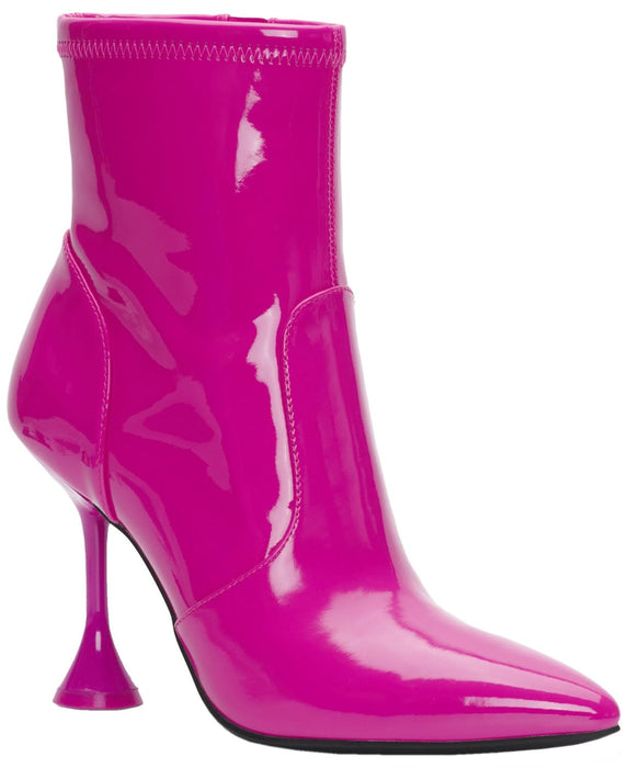 INC Womens' Ibrina Faux Leather Pointed Toe Ankle Boots