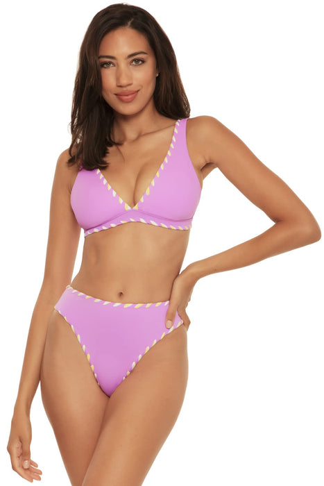 BECCA by Rebecca Virtue Camille Claire Bralette Top Orchid/Sea SM